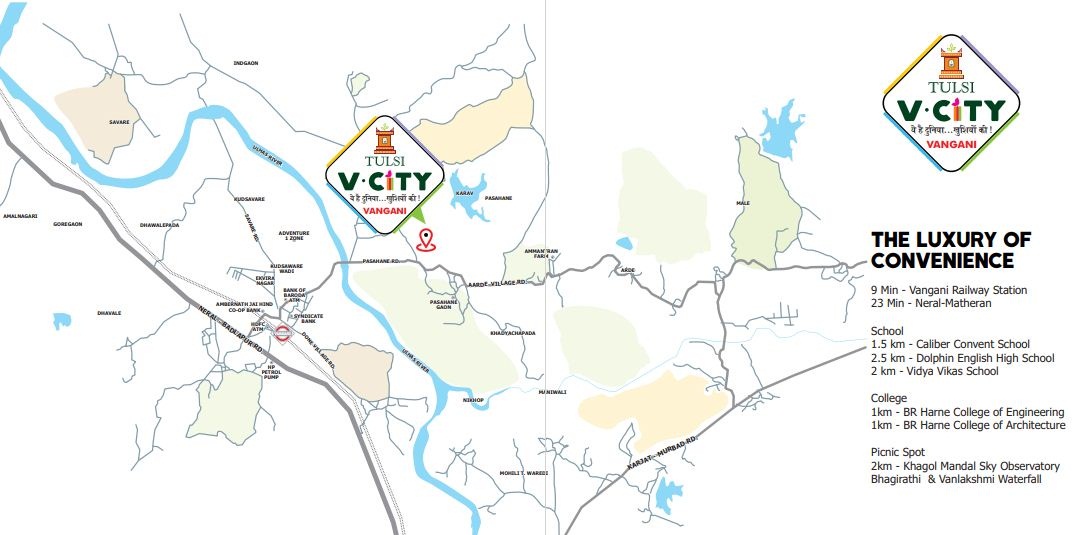 Raj Tulsi V City Location Map