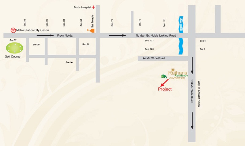 Rajhans Residency Location Map