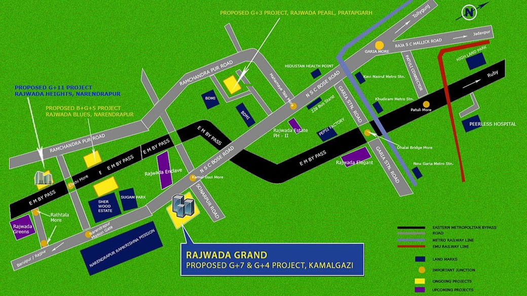 Rajwada Grand Location Map