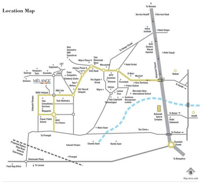 Rama Melange Residences Location Map