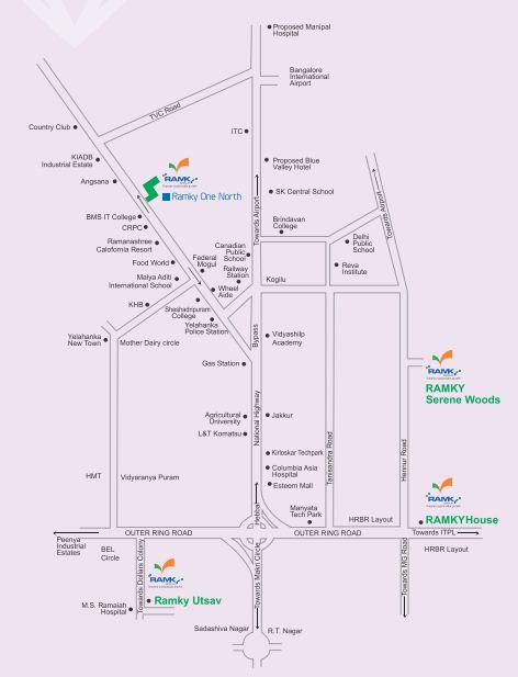 Ramky One North Location Map