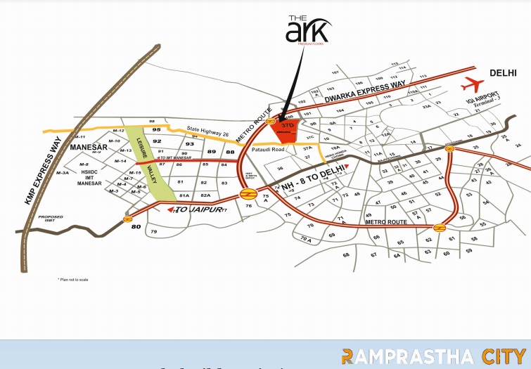 Ramprastha The Ark Location Map