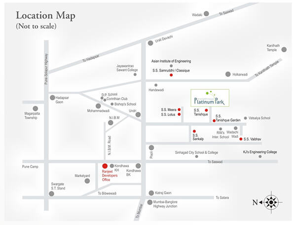 Ranjeet Shree Siddhivinayak Platinum Park Location Map