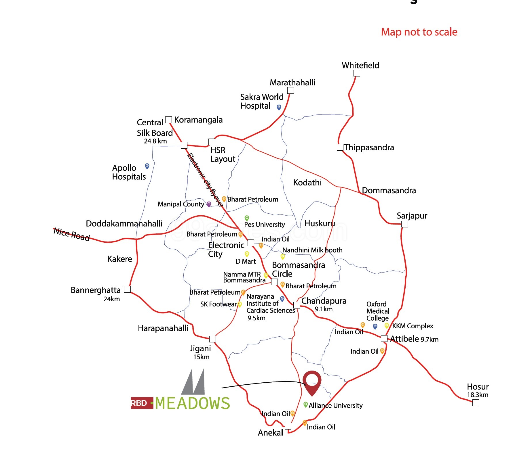 Rbd Meadows Location Map