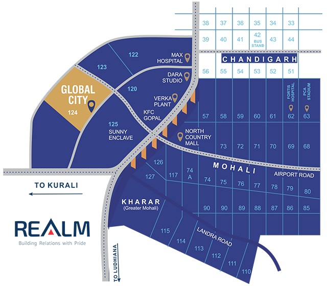 Realm Global City Location Map