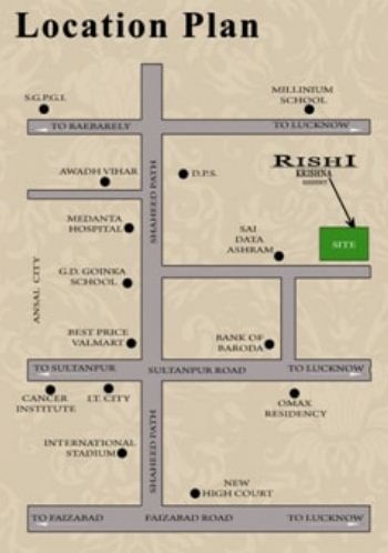 Rishi Krishna Residency Location Map