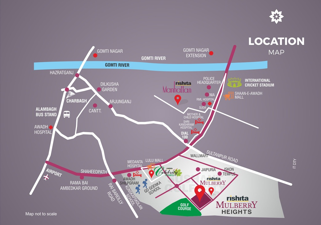 Rishita Mulberry Heights Location Map