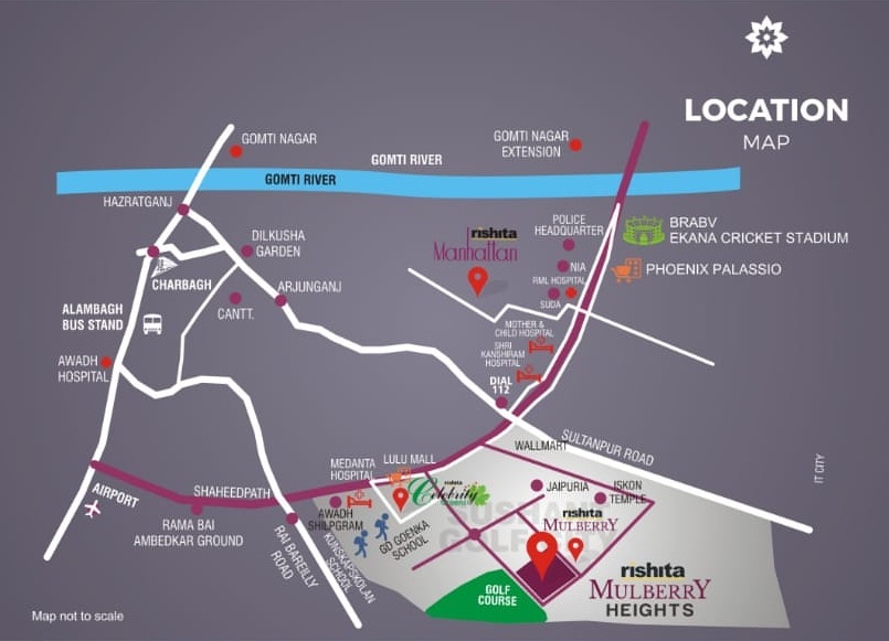 Rishita Mulberry Heights Phase 3 Location Map