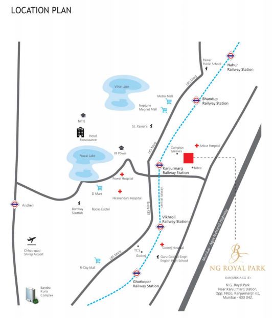 Rna Ng Royal Park Location Map