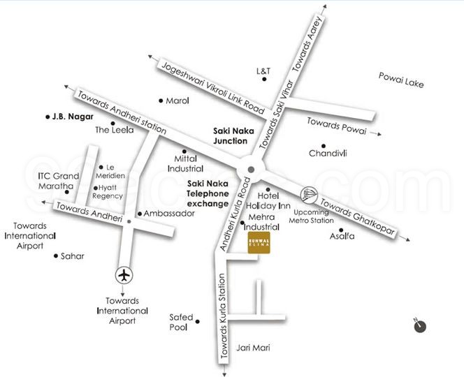 Runwal Elina Location Map