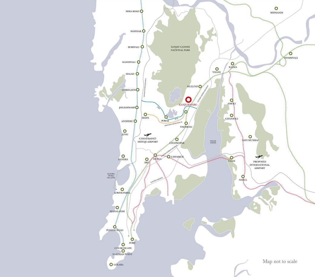 Runwal Sky Homes Location Map
