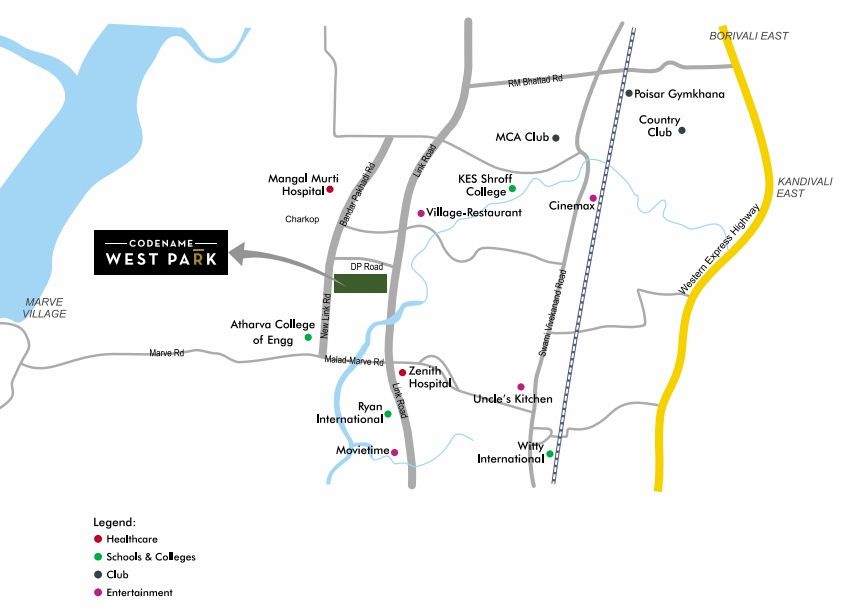 Ruparel Codename West Park Location Map