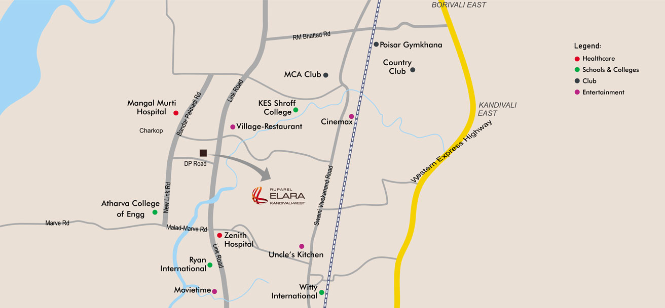 Ruparel Elara Location Map