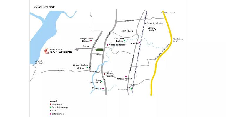 Ruparel Sky Gardens Location Map