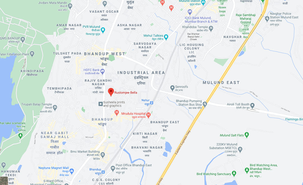 Rustomjee Bella Location Map