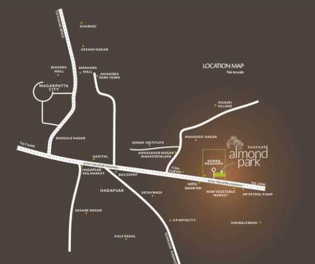 Saakaar Almond Park Location Map