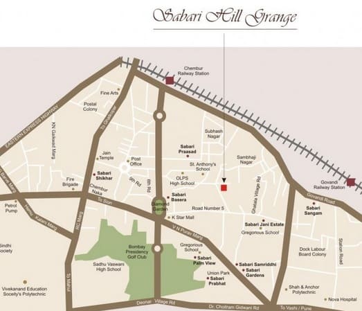 Sabari Hill Grange Location Map