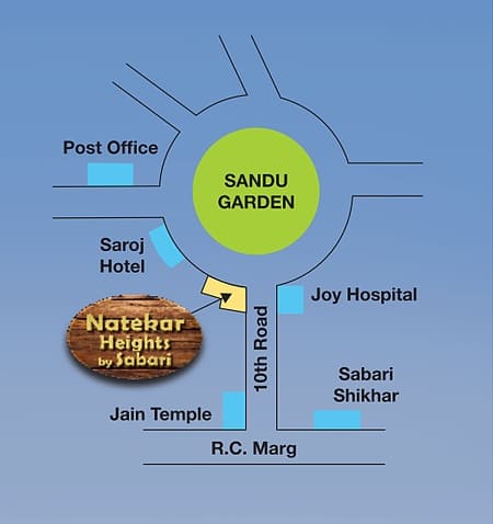 Sabari Natekar Heights Location Map