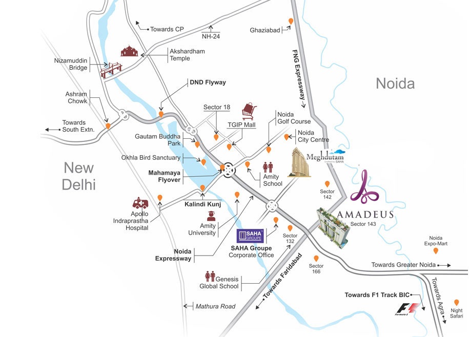 Saha Amadeus Location Map