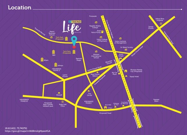 Saheel Itrend Life Location Map