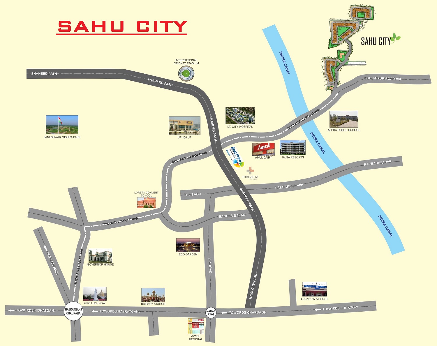 Sahu City Location Map