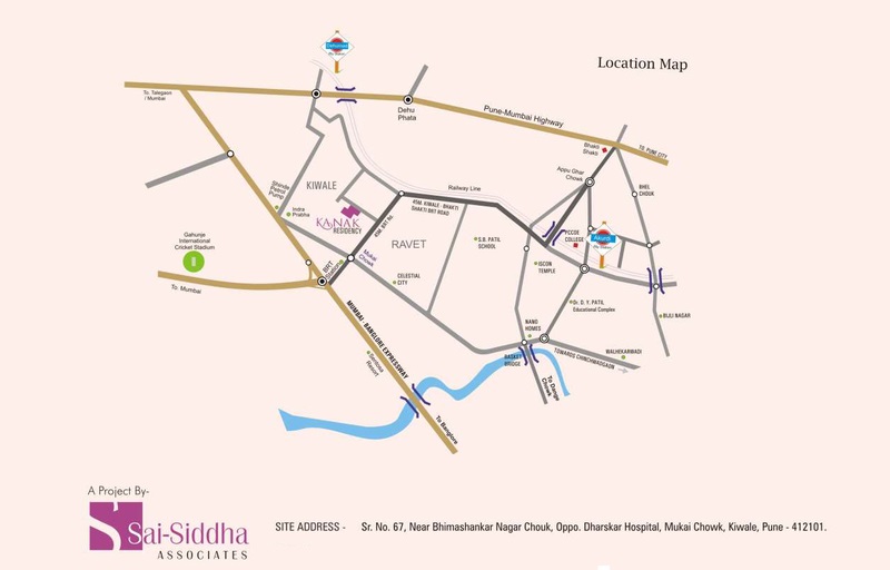 Sai Kanak Residency Location Map