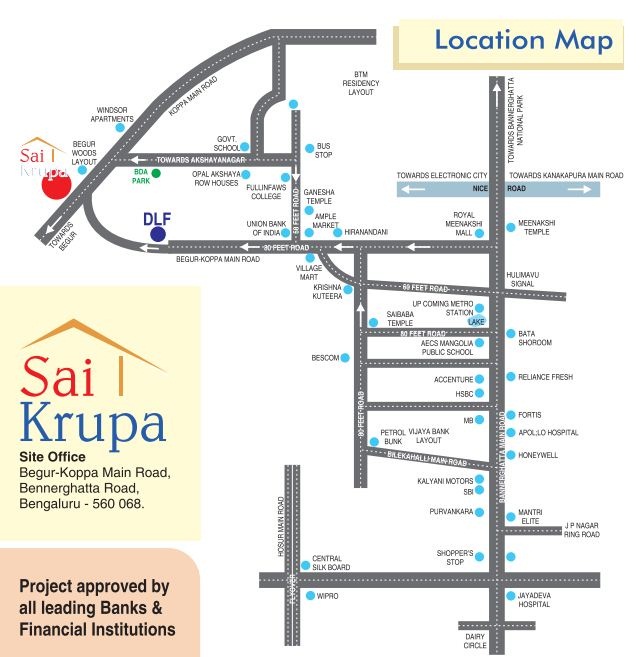 Sai Krupa Location Map