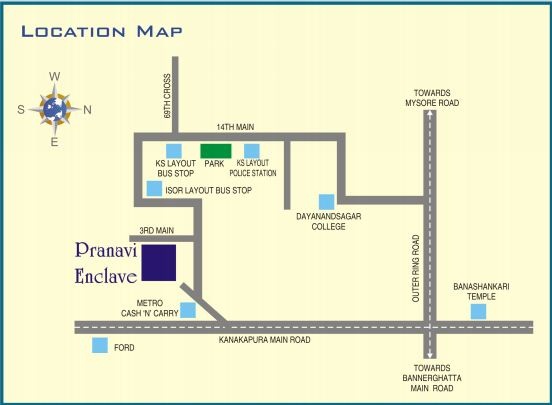 Sai Pranavi Enclave Location Map