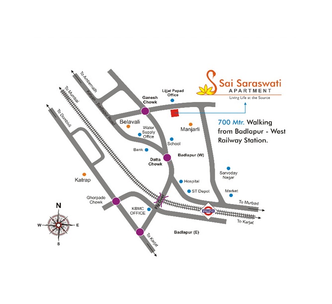 Sai Saraswati Apartment Location Map