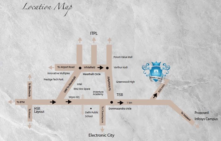 Saiven Marble Arch Location Map