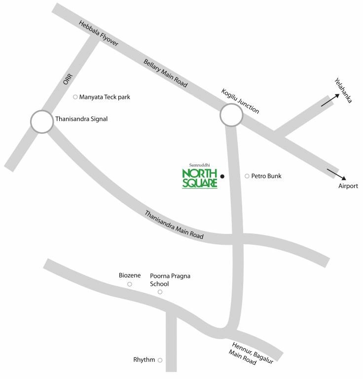 Samruddhi North Square Location Map