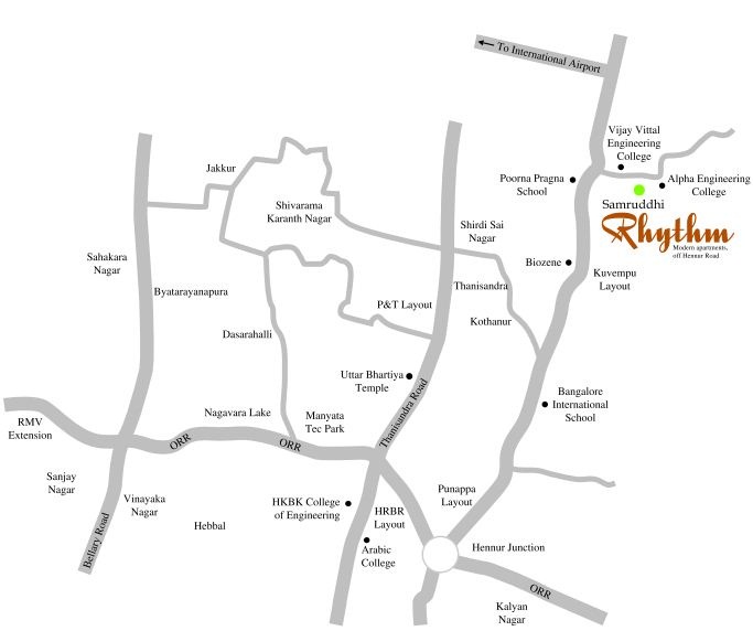 Samruddhi Rhythm Location Map