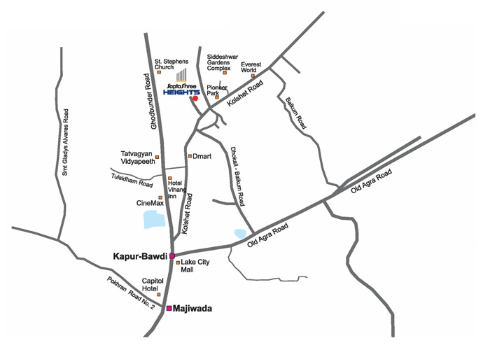 Saptashree Heights Location Map