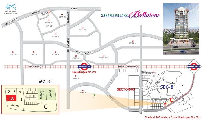 Sarang Pillars Bellview Location Map