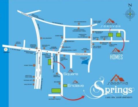 Saranya Springs Location Map
