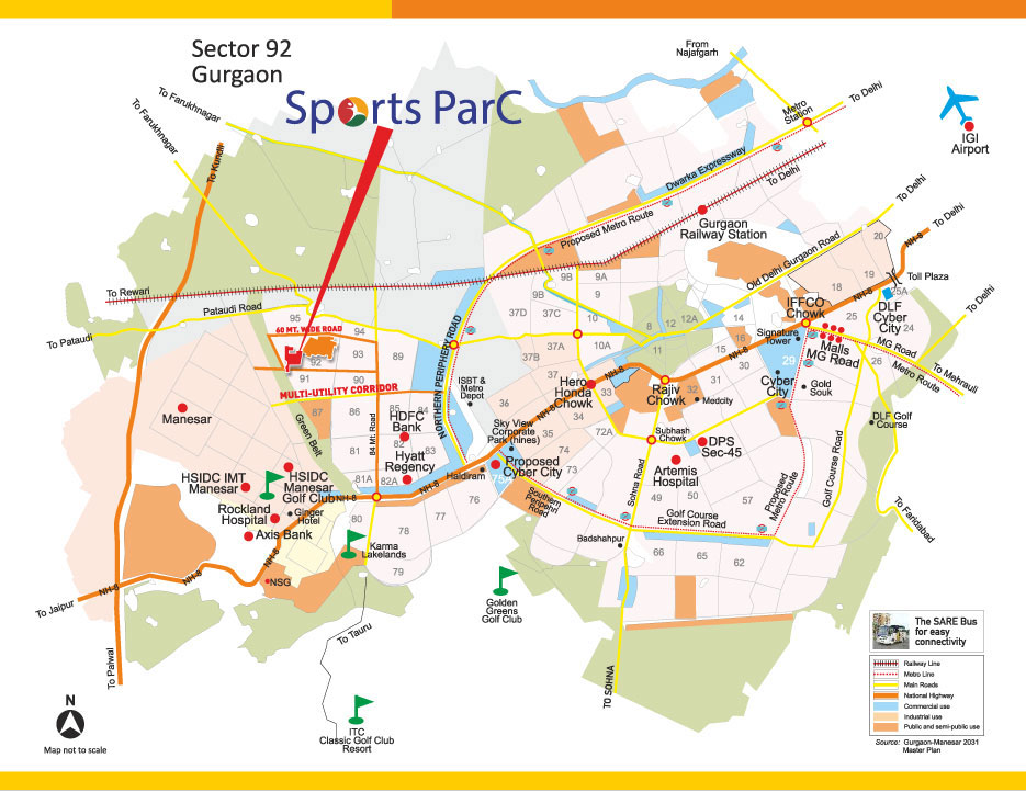Sare Sports Parc Location Map