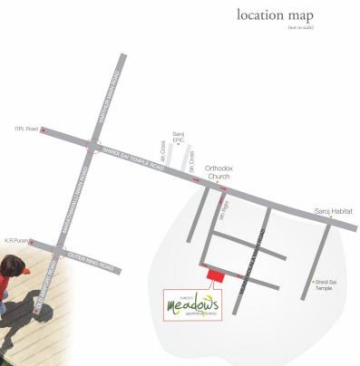 Saroj Meadows Location Map