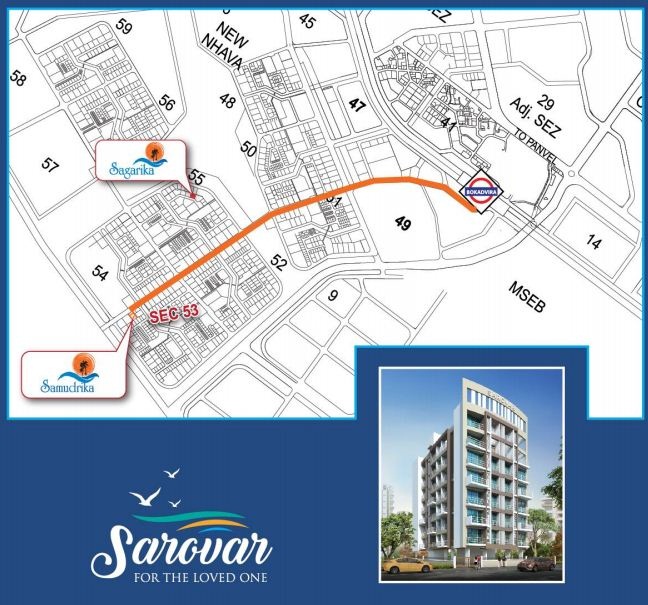Sarovar Apartments Location Map