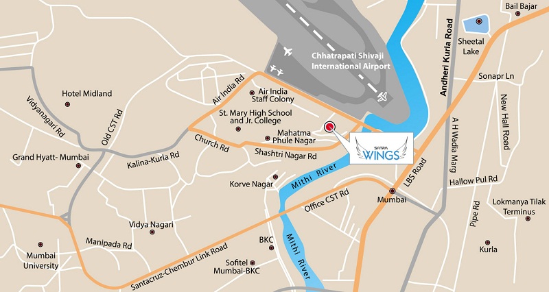 Satra Wings Location Map
