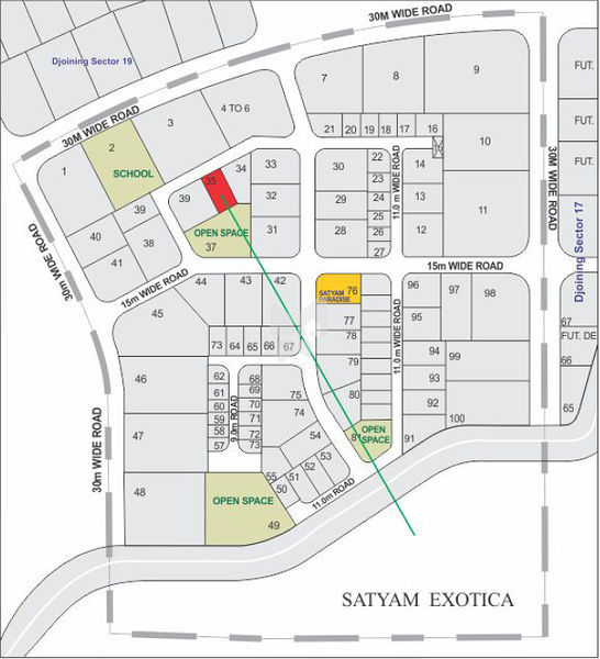 Satyam Exotica Location Map