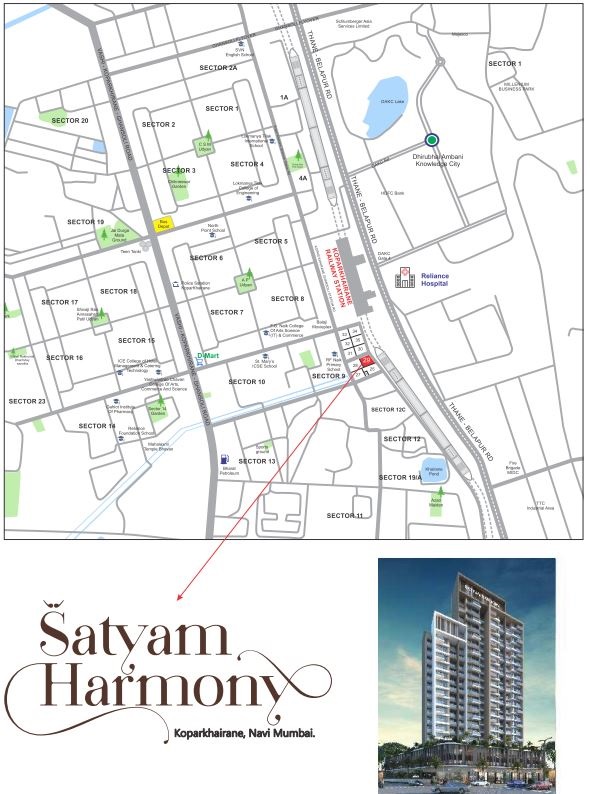 Satyam Harmony Location Map