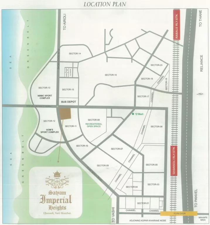 Satyam Imperial Heights Location Map