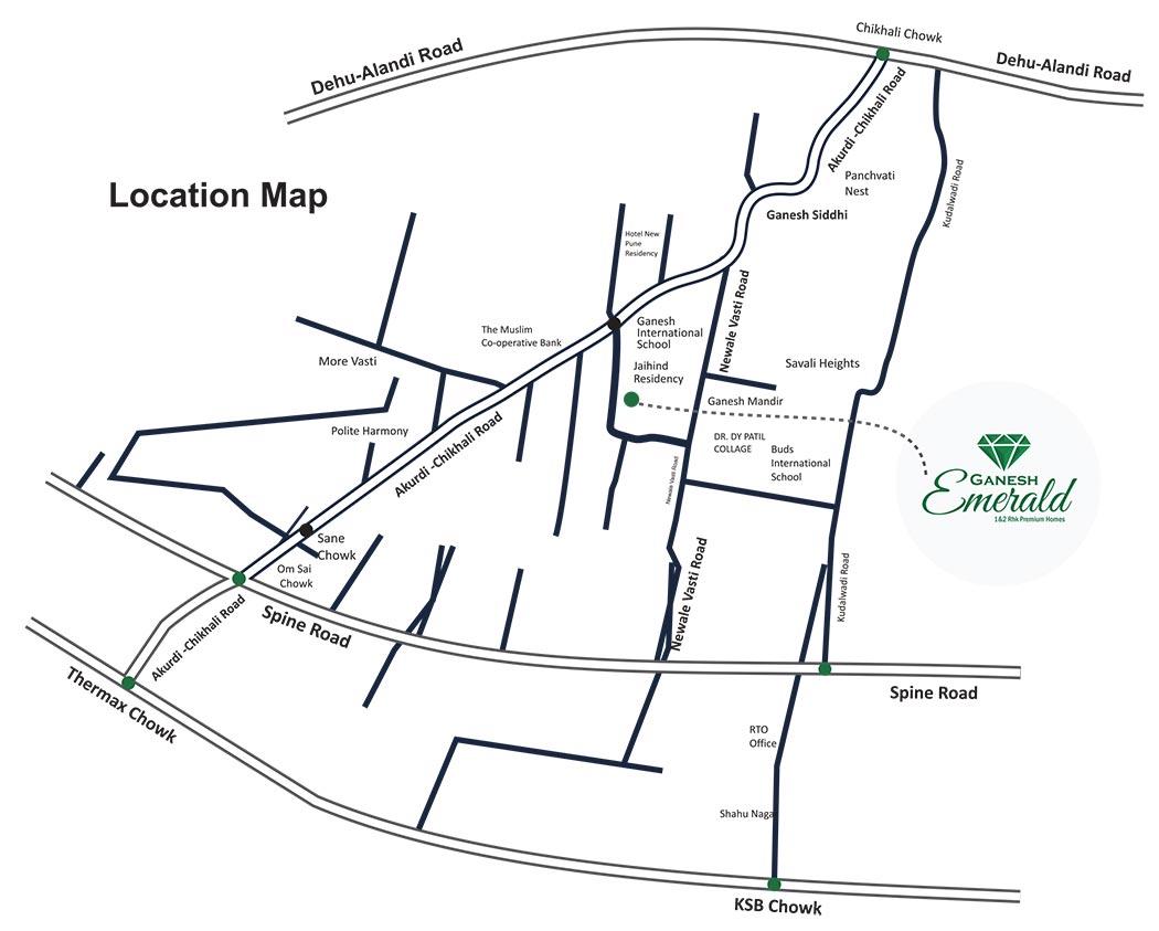 Sb Ganesh Emerald Location Map