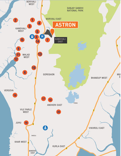 Sd Astron Tower Location Map