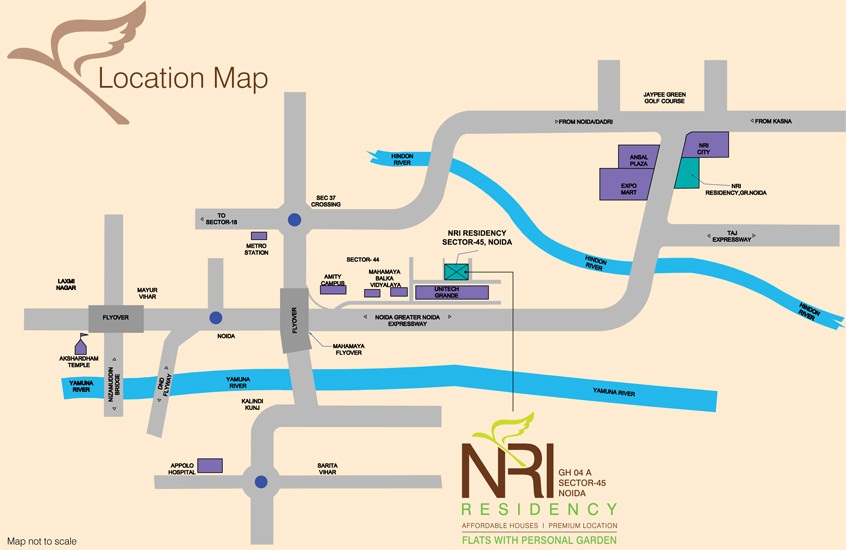 Sds Nri Residency Location Map