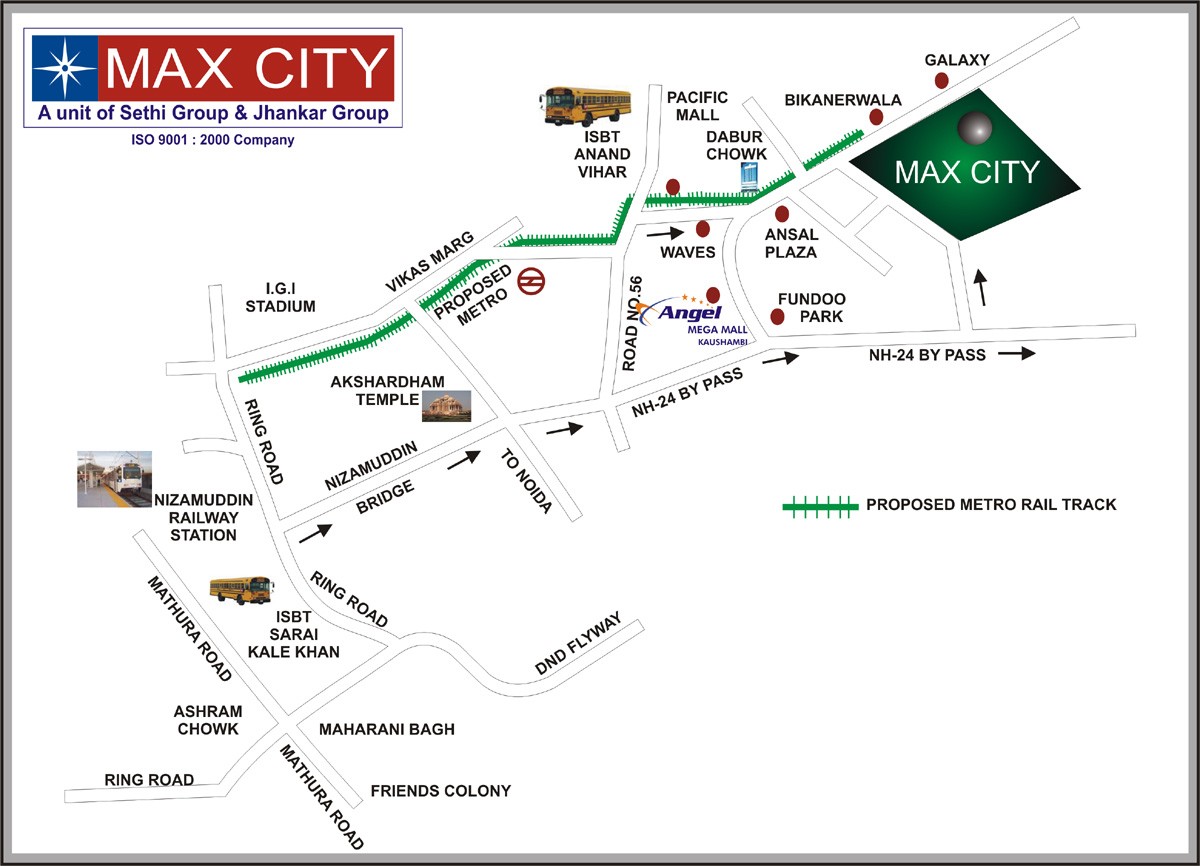 Sethi Max City Location Map