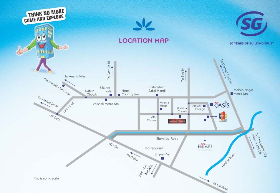 Sg Oasis Location Map