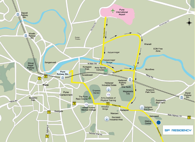 Shapoorji Pallonji Sp Residency Location Map