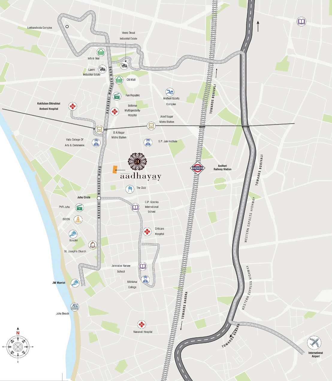 Sheth Aadhayay Location Map
