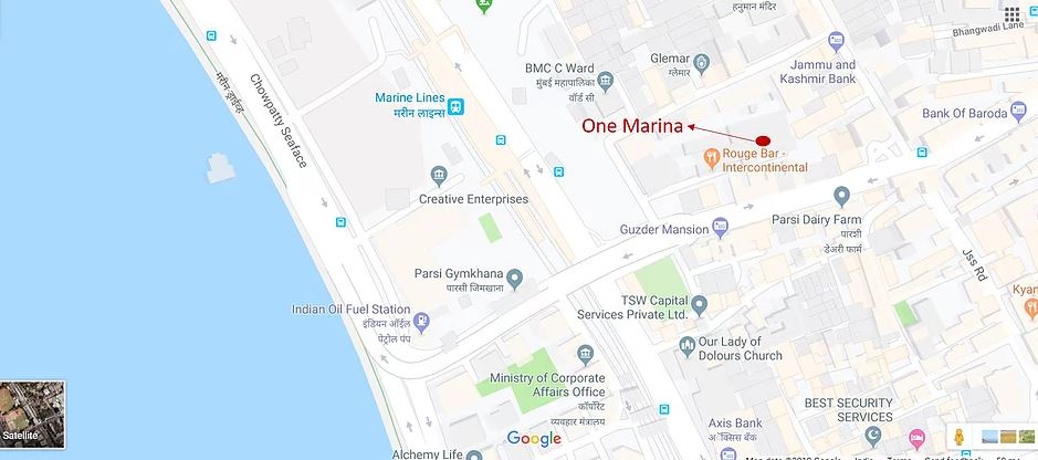 Sheth One Marina Location Map